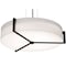 Afx Apex 33in. LED Pendant, Espresso Finish, Linen White Shade APP3044L5AJUDES-LW - alternate 1